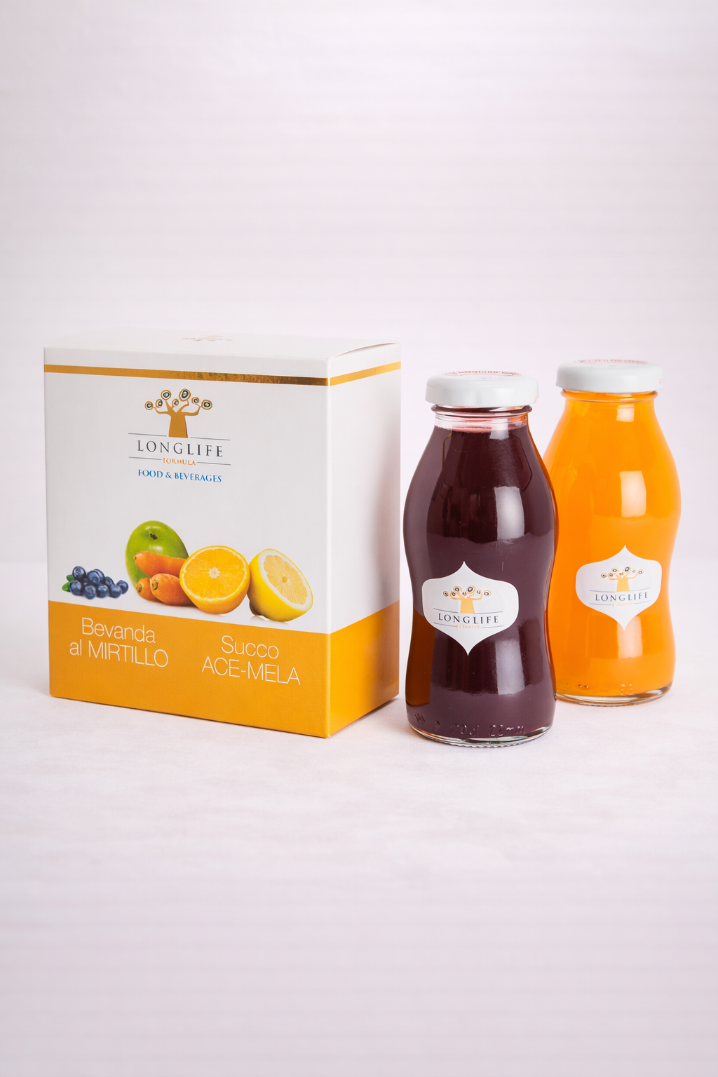 Bevande al Mirtillo e Succo ACE + Mela