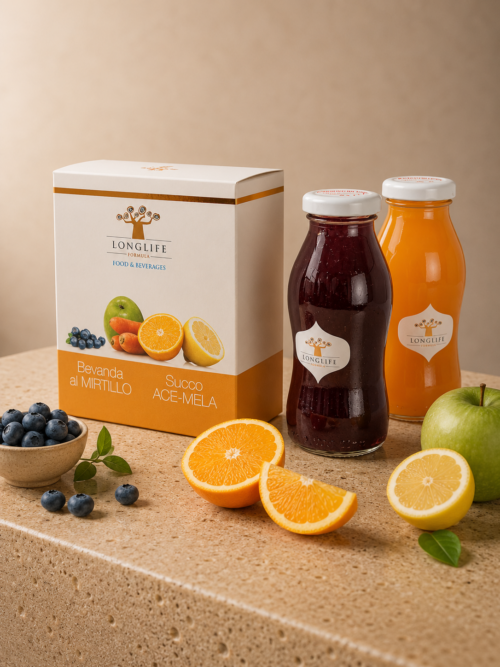 Bevande al Mirtillo e Succo ACE + Mela